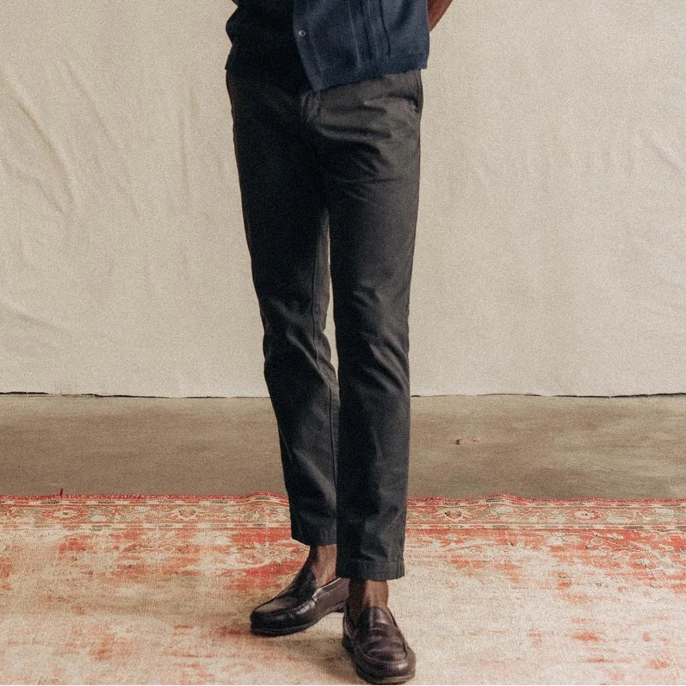 Taylor Stitch The Democratic Foundation Pants Chinos Faded Black Size 35